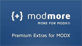 ModMore Premium MODX Extras. Sign Up Today!