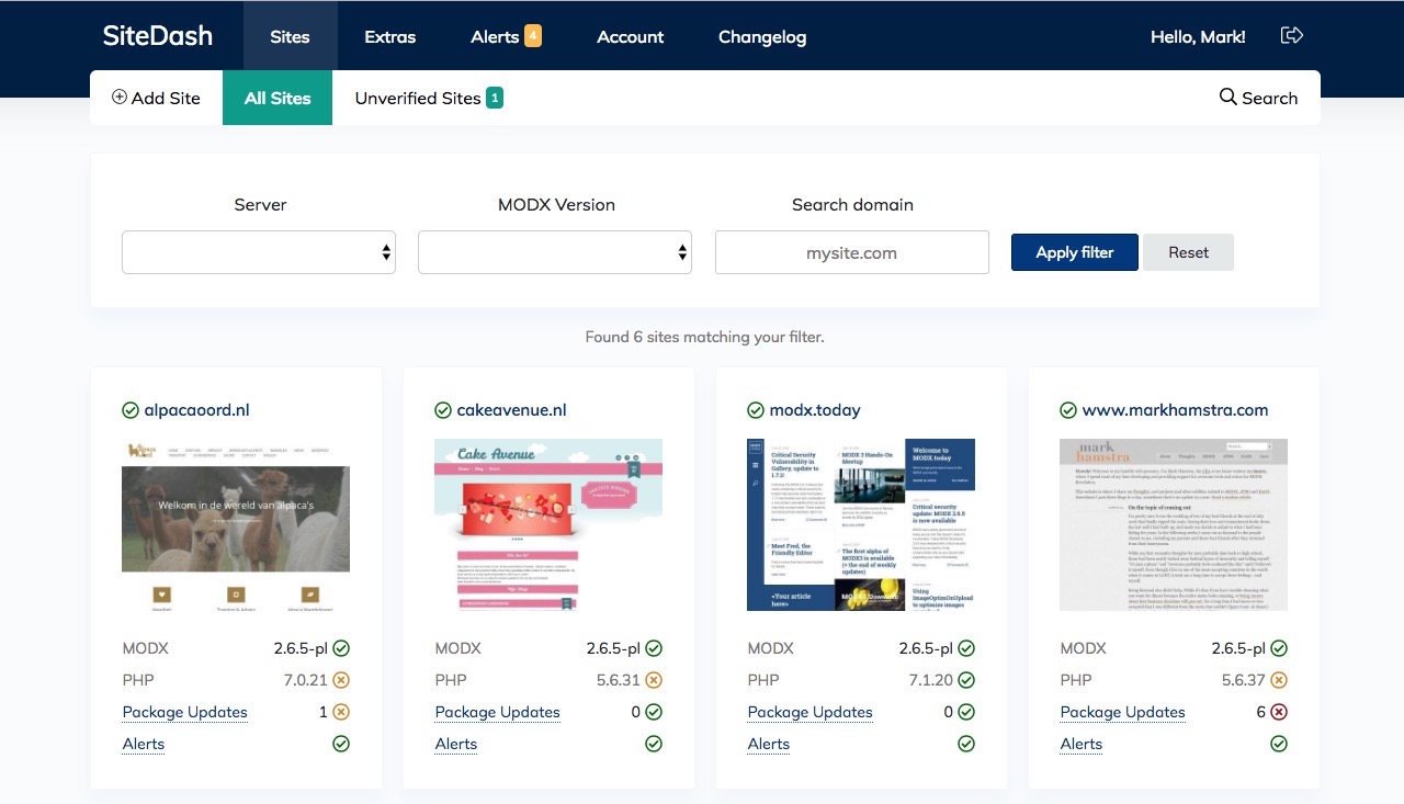 SiteDash Client