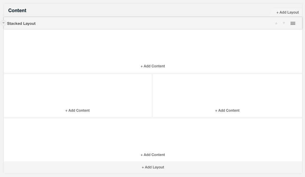 You can now stack columns to make more complex layouts